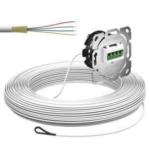 Kaiser Teilnehmeranschluss Gf-TA UP, 4xF, LC/APC QD, CSS, L=70m 4250018