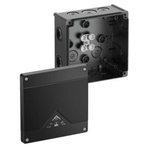 Abzweigkasten, Schutzart IP66, max. Leiterquerschnitt 10², Schlagfestigkeit IK07, Schutzklasse II, Ui 1000V AC, Ui 1000V DC, DLG, VDE, halogenfrei Spelsberg 81000001