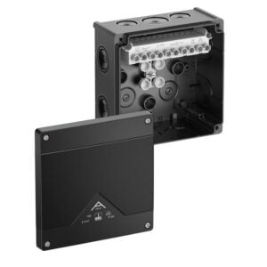 Abzweigkasten, Schutzart IP66, max. Leiterquerschnitt 10², Schlagfestigkeit IK07, Schutzklasse II, Ui 690V AC, Ui 690V DC, DLG, VDE, halogenfrei Spelsberg 81002001