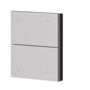 2-fach Wippe Alu gebürstet für iONprime PB KNX Theben 9080064
