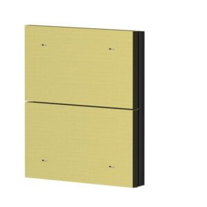 2-fach Wippe Metall Messing gebürstet für iONprime PB KNX Theben 9080065