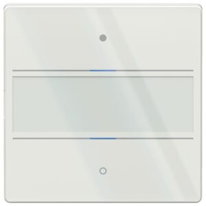 LUXORliving Glas-Tastsensor mit 2 Tasten und 2 Status-LEDs, integrierter Temperatursensor Theben 4803412
