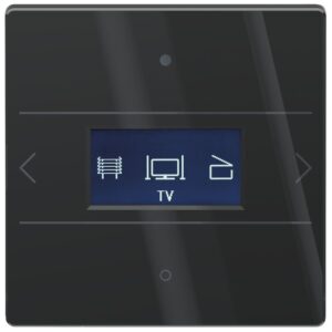 LUXORliving Glas-Raumcontroller, integrierter Raumtemperaturregler, Farbe schwarz Theben 4804418