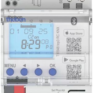 KNX-Jahreszeitschaltuhr mit Astroprogramm, RC fähig, 8 Kanal Theben 6489130