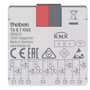KNX-Tasterschnittstelle Binäreingang 8-fach, KNX Data Secure Theben 4969278