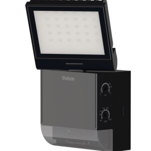 LED-Strahler mit Bewegungsmelder, schwarz, 4000 K, 900 lm Theben 1020801