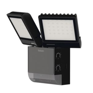 LED-Strahler mit Bewegungsmelder, schwarz, 4000 K, 2x900 lm Theben 1020803
