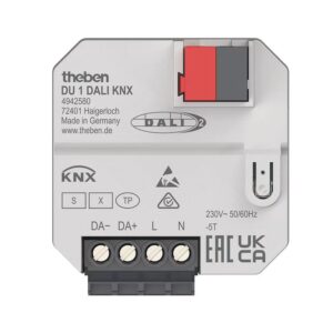 UP 1-fach DALI-Aktor, KNX TP, Data Secure, DALI-2-zertifiziert Theben 4942580