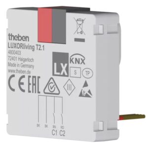 LUXORliving-Tasterschnittstelle Binäreingang 2-fach, Data Secure Theben 4800403