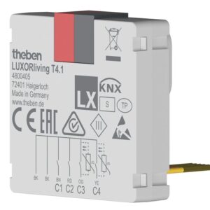 LUXORliving-Tasterschnittstelle Binäreingang 4-fach, Data Secure Theben 4800405