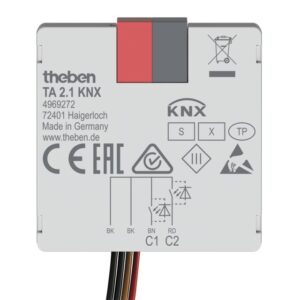 KNX-Tasterschnittstelle Binäreingang 2-fach, KNX Data Secure Theben 4969272