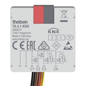 KNX-Tasterschnittstelle Binäreingang 4-fach, KNX Data Secure Theben 4969274