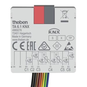 KNX-Tasterschnittstelle Binäreingang 6-fach, KNX Data Secure Theben 4969276