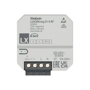 LUXORliving 1-fach Funk-Aktor UP für Elektroheizungen Theben 4800642