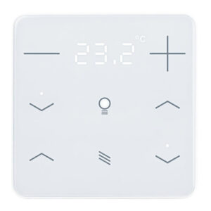KNX-Heizungsregler mit Temperatursensor, Jalousiebedienung/Sonnenschutzbedienung und Lichtbedienung Elsner 71193