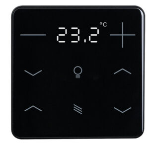 KNX-Heizungsregler mit Temperatursensor, Jalousiebedienung/Sonnenschutzbedienung und Lichtbedienung Elsner 71194